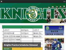 Tablet Screenshot of newenglandknights.com